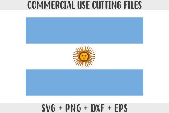 Argentina Flag SVG Original Colors for Crafts & Graphics