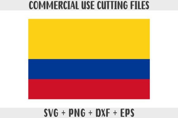 Colombia Flag SVG Original Colors: Graphics for Crafts