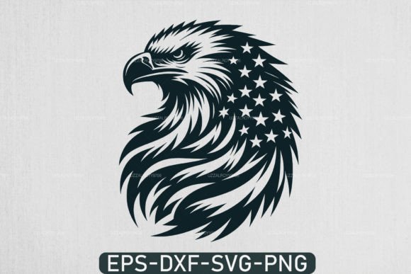 Eagle with American Flag SVG: Patriotic Graphics for Crafts