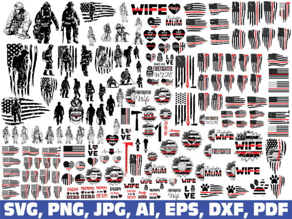 Firefighter Svg Graphics for Crafts