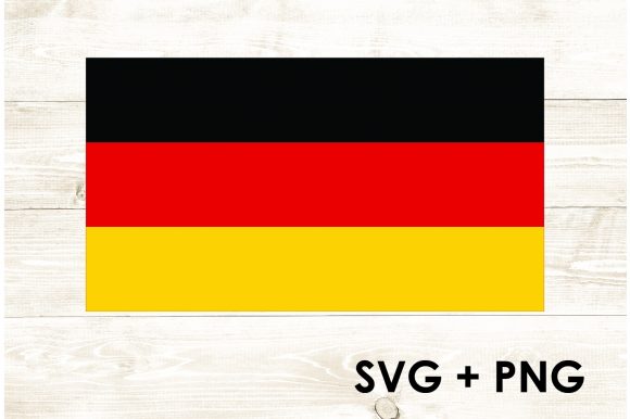 German Flag Graphic for Crafts and Branding