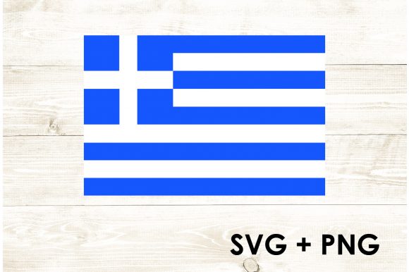 Greece Flag Graphic for Crafts
