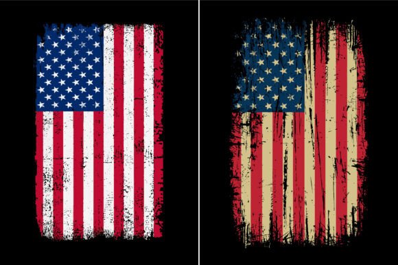 Grunge American Flag Design: Graphics for Crafts & Patriotic Publishing