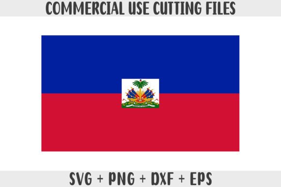 Haiti Flag SVG Original Colors for Crafts & Graphics