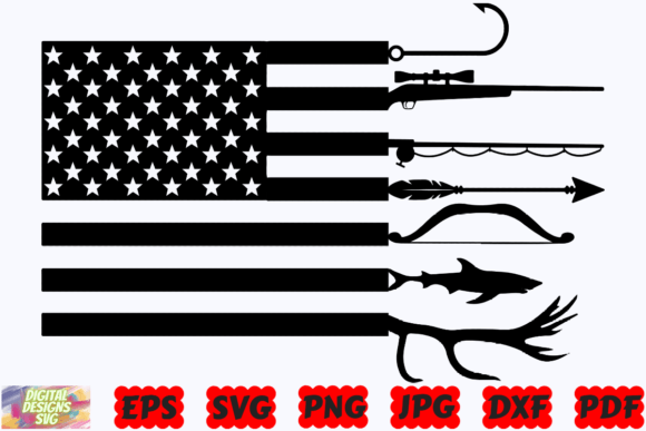 Hunting Flag SVG: Graphics for Crafts & Outdoor Branding