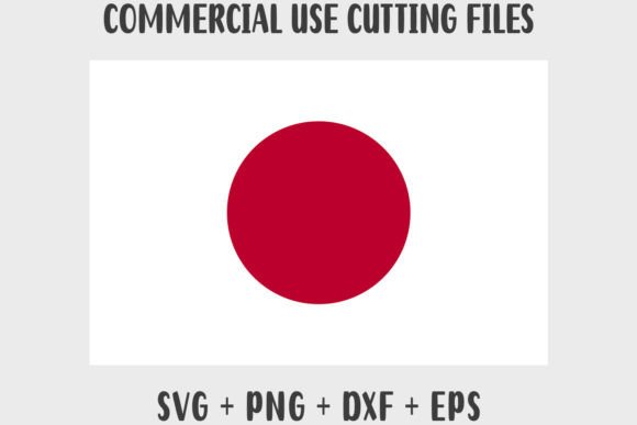 Japan Flag SVG Original Colors Graphics