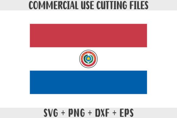 Paraguay Flag SVG Original Colors for Crafts & Graphics