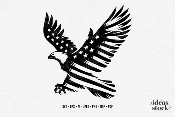 Patriotic Graphic for Crafts and Branding