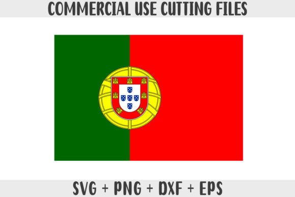 Portugal Flag SVG Graphics for Crafts