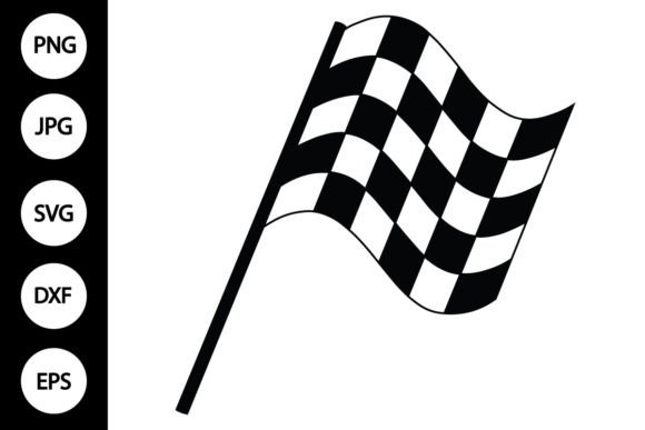 Racing Flag SVG, Checkered Flag SVG