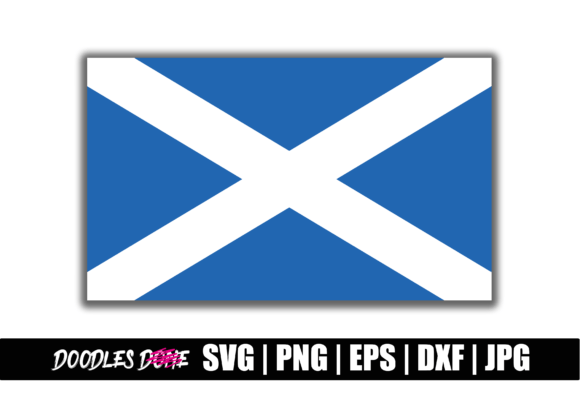 Scotland Flag SVG for Crafts & Graphics