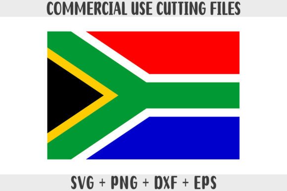 South Africa Flag SVG Original Colors