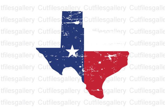 Texas Distressed Flag SVG Graphics for Crafts