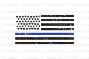 Thin Blue Line Distressed Flag SVG: Crafts & Graphics Review