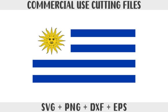 Uruguay Flag SVG for Graphics and Crafts