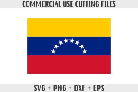 Venezuela Flag SVG Original Colors Graphics for Crafts